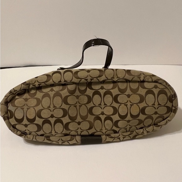Coach Brown and Tan Monogram Shoulder Bag - Picture 8 of 16